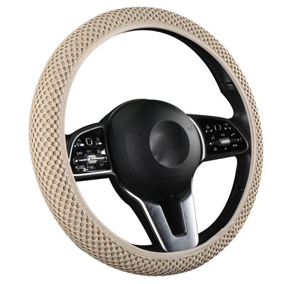Car Steering Wheel Cover 3D Large Mesh Breathable With No Inner Ring Elastic Handle Cover For 37-38.5 CM Braid On Steering-Wheel