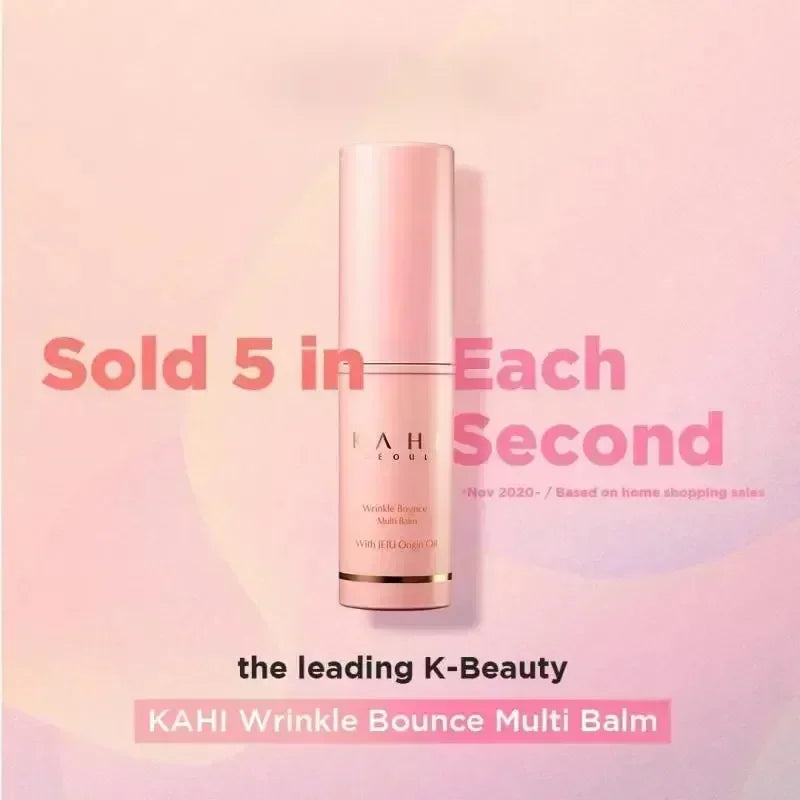 Korean Bounce Multi Balm Collagen Pink Stick Deep Moisturizing Multi Cream Hydrated Skin Care 9G