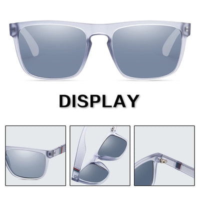 Fashion Square Vintage Polarized Sunglasses Men Women Retro 