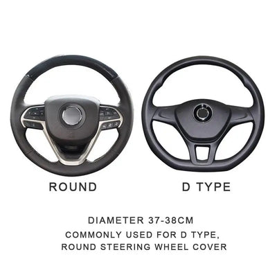 Camouflage Steering Wheel Covers Universal Anti-slip Stretchy D Round Shape 38CM Protective Cover Car Interior Accessories