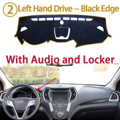 Dashboard Cover Protective Pad For Hyundai Santa Fe 2013-2018 DM IX45 Car Accessories Dash Board Sunshade Anto-UV Carpet