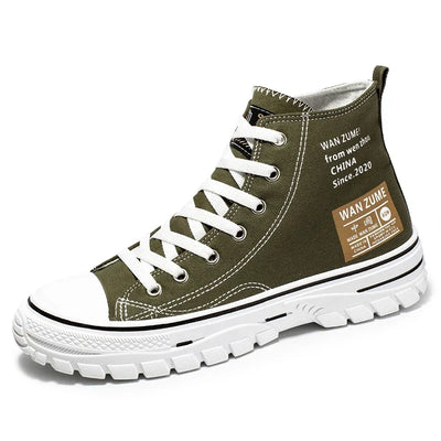 Women Men High Top Sneakers  Fashion Breathable Comfortable Sport Korean Classic Vulcanized Casual Canvas Platform Shoes