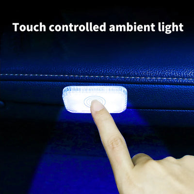 Automotive interior LED wiring free lighting, car reading light, touch sensing, trunk foot atmosphere surround light