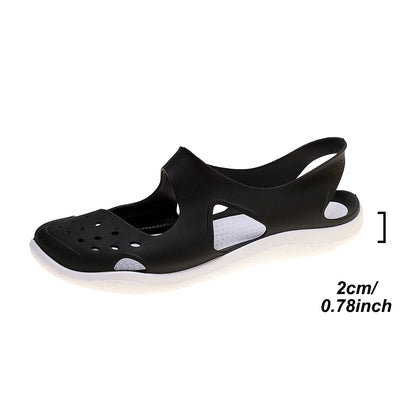 Flat Sandals Ladies 2025 New Casual Fashion Soft Bottom Beach Shoes Plastic Sandal Women Summer Comfortable Espadrilles Hot