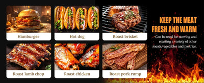 BBQ Blanket for Resting Meat Reusable Smoker Grilling Meat Insulated Resting Bag for Large Brisket/Turkeys Gifts for Men/Father