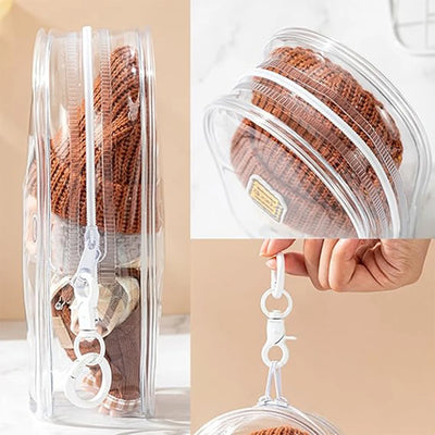 Hot Sale For Labubu Transparent Protective Cover Vinyl Doll Storage Box Cute Elf Plushie Display Cover for Holiday Birthday Gift