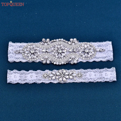 TOPQUEEN Wedding Bridal Garter Belt Bride Sexy liguero podwiazka slubna liga de novia jarretiere mariage bijoux para THS05 ST33