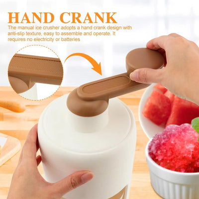 Electric Ice Shaver & Snow Cone Maker - Portable Ice Crusher with Free Ice Tray for Home/Commercial Use