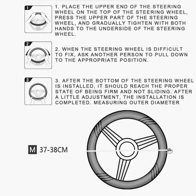 Camouflage Steering Wheel Covers Universal Anti-slip Stretchy D Round Shape 38CM Protective Cover Car Interior Accessories