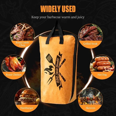 BBQ Blanket for Resting Meat Reusable Smoker Grilling Meat Insulated Resting Bag for Large Brisket/Turkeys Gifts for Men/Father