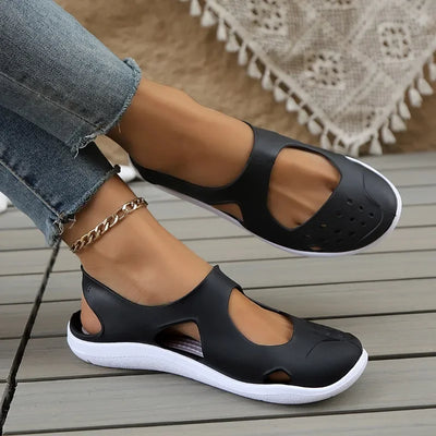 Flat Sandals Ladies 2025 New Casual Fashion Soft Bottom Beach Shoes Plastic Sandal Women Summer Comfortable Espadrilles Hot