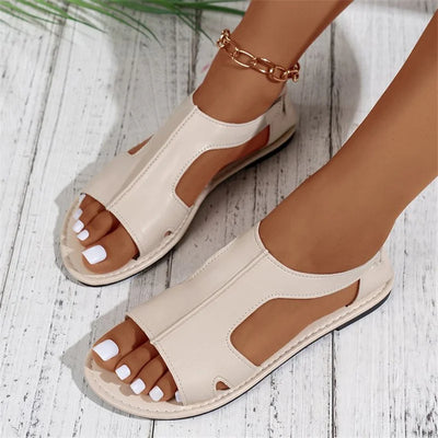 Women Flat Sandals 2025 Summer New Fashion Shallow Sandals Comfortable Lightweight Outdoor Beach Sandals Hot Shoes for Women