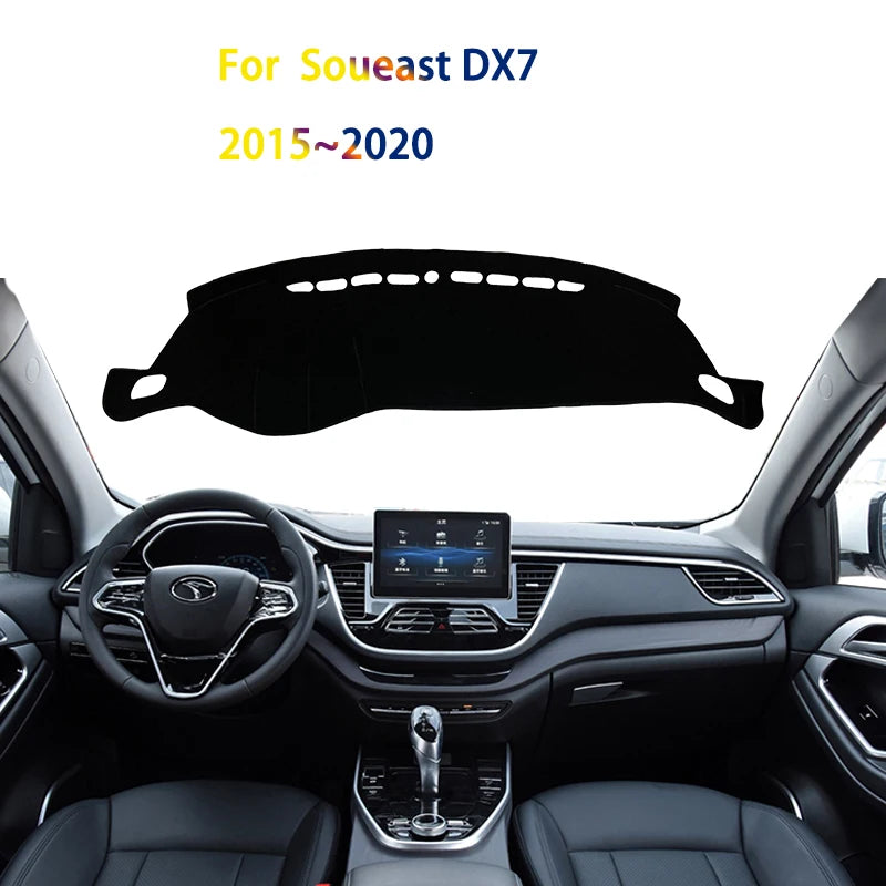 Dashboard Cover Avoid Light Pad Instrument Platform Mat For Soueast DX7 2015~2020 2016 2017 Interior Mouldings Carpet Accessorie