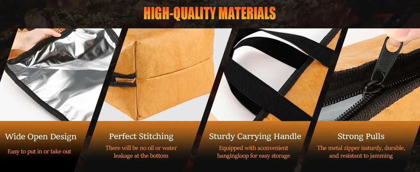 BBQ Blanket for Resting Meat Reusable Smoker Grilling Meat Insulated Resting Bag for Large Brisket/Turkeys Gifts for Men/Father