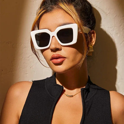Oversized Square Sunglasses Women Personality Simple 2024 Eyewear Women Fashion Retro Glasses Women Gafas De Sol Mujer