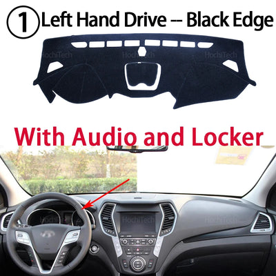 Dashboard Cover Protective Pad For Hyundai Santa Fe 2013-2018 DM IX45 Car Accessories Dash Board Sunshade Anto-UV Carpet