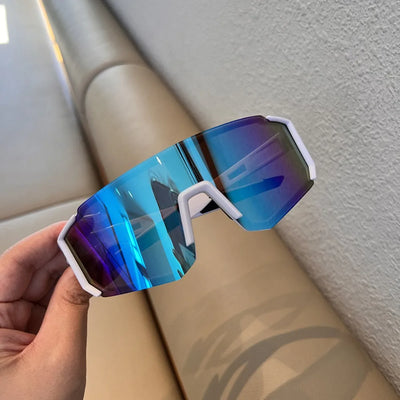 UV Sandproof Cycling Sunglasses Clear Anti Radiation Lens Outdoor Sport Goggle Protection Oversized Windproof Glasses