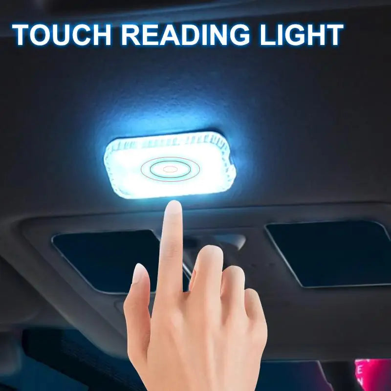 Automotive interior LED wiring free lighting, car reading light, touch sensing, trunk foot atmosphere surround light