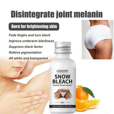 Body Whitening Bleach Cream Brighten Underarm Elbow Knees Joint Removal Intimate Parts 