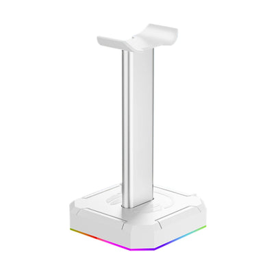 Headphone Holder RGB Backlight Head Mounted Headphone Stand Rack Space Saving Desktop Organizer Vertical Bracket Hanger