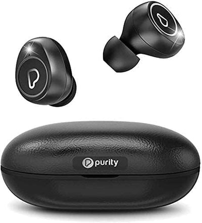 True Wireless Earbuds with Immersive Sound, Bluetooth 5.0 Earphones In-Ear with Charging Case Easy-Pairing Stereo Calls/Built-In Microphones/Ipx5 Sweatproof/Pumping Bass for Sports,Workout,Gym
