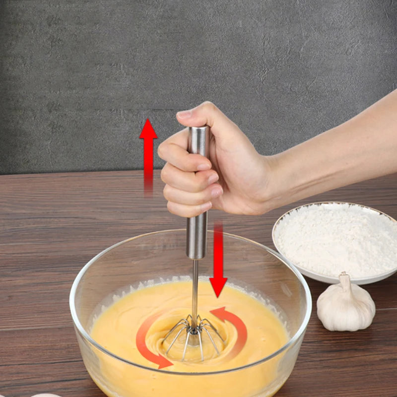 Semi Automatic Mixer Whisk Egg Beater Stainless Steel Manual Hand Mixer Cream Egg Whisk Kitchen Egg Tool Kitchen Accessories