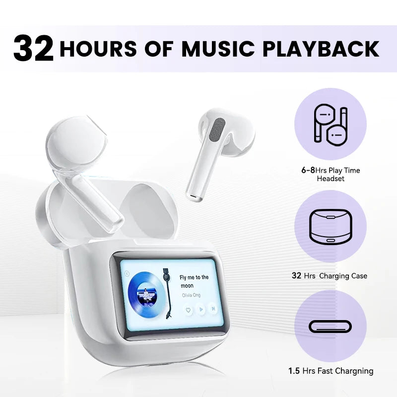 Noise Cancelling Earbuds Wireless Bluetooth Earbuds Touch Control Earbuds Wireless Bluetooth Earbuds Mini Earphones