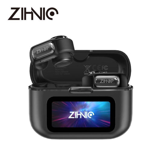 ZIHNIC S12 Open Earbuds Wireless Headphones LED Lights Touchscreenlight-Weight Earbuds Built-In Microphone Power Digital Display Stable Fit Fast Charge 36 Hours Playtime Fast Pair Clear Sound Sweatproof Charging Case Android/Ios