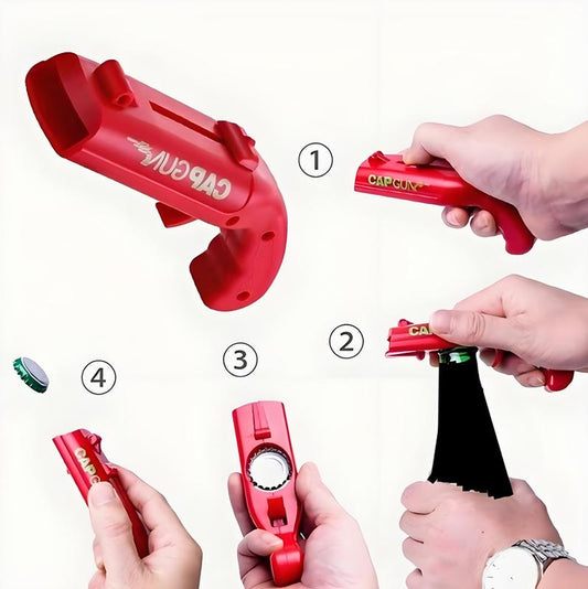 Creative Beer Bottle Opener, 1 Count Fun Bottlecap Remover, Portable Bottle Opener for Homekitchen Party Barbecue Outdoor Gathering Utensils