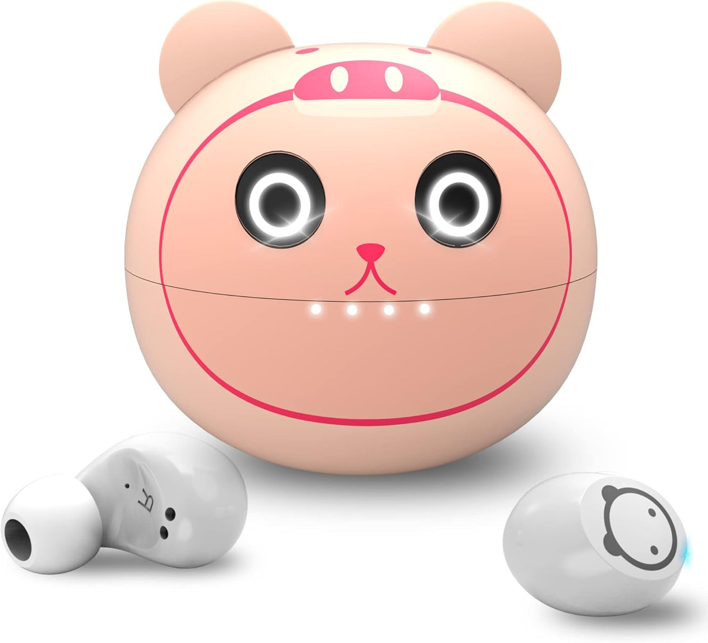 Gaming Earbuds Kids Bluetooth Earbud 5.3 In-Ear Headphones with Mic 36H Playtime IPX6 Waterproof Touch Control Hifi Stereo LED Display Kids Wireless Ear Buds