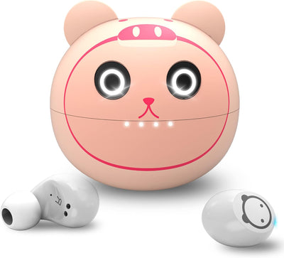 Gaming Earbuds Kids Bluetooth Earbud 5.3 In-Ear Headphones with Mic 36H Playtime IPX6 Waterproof Touch Control Hifi Stereo LED Display Kids Wireless Ear Buds