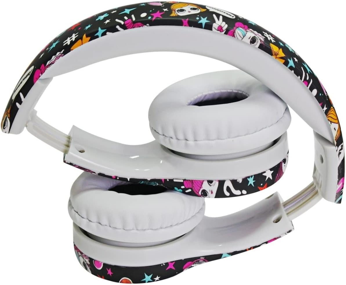 Kids Headphones with Cord, Toddler Headphones with Sharing Function, 85Db/93Db Safe Volume Limit, for Toddler Children Baby Boys Girls On-Line Study, School, Travel Use (Pink)