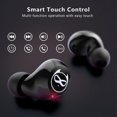Gaming Earbuds Kids Bluetooth Earbud 5.3 In-Ear Headphones with Mic 36H Playtime IPX6 Waterproof Touch Control Hifi Stereo LED Display Kids Wireless Ear Buds